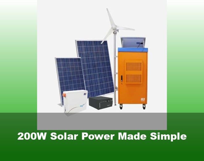 200W Solar Power Made Simple